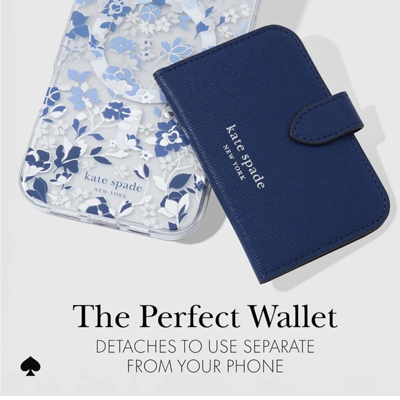 New in box kate spade new york
Navy Morgan MagSafe
Wallet - Picture 3 of 6